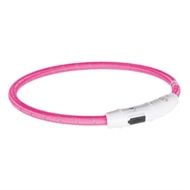  Lyshalsbånd Pink XS/S - TPU - USB